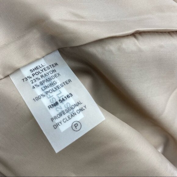 Calvin Klein Women's NWT Tan Minimalist Business Career Pencil Skirt 2/W28 - Picture 9 of 9